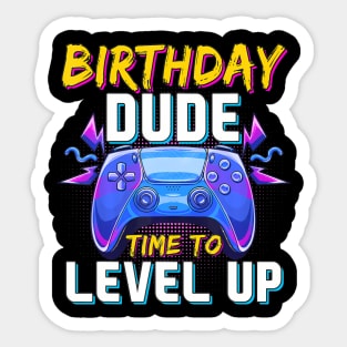 Birthday Gamer Video Gamer Birthday Sticker